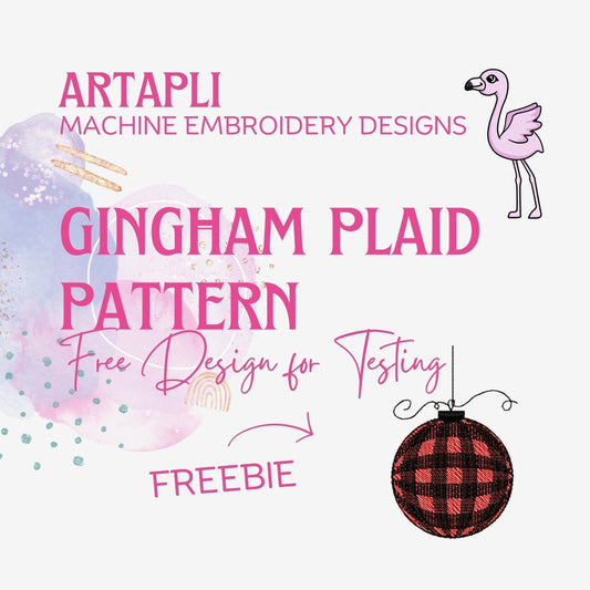 Download your freebie: Gingham Plaid Pattern