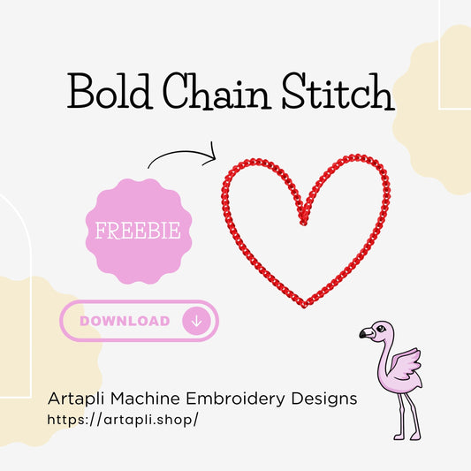 Download your freebie: Bold Chain Stitch