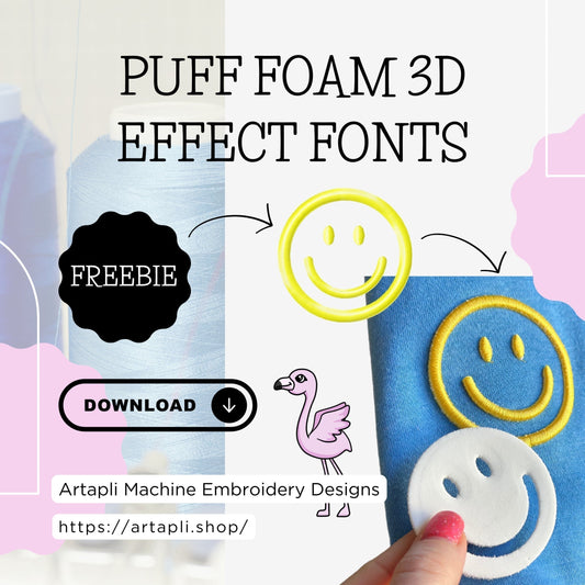 Download your freebie: Puffy Foam 3D Effect