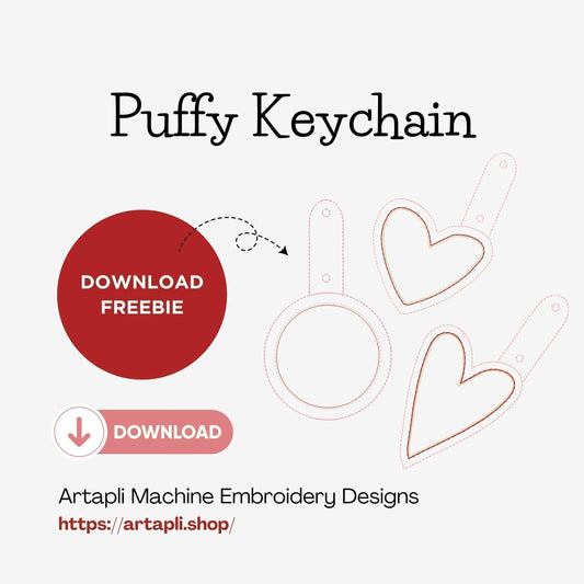 Download your freebie: Puffy Keychain