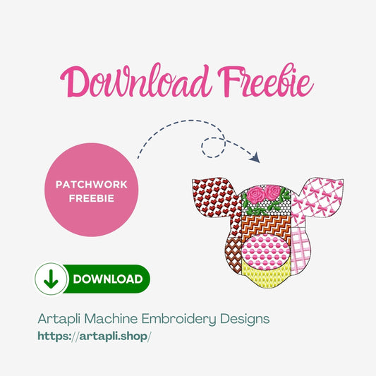 Download your freebie: Patchwork Embroidery