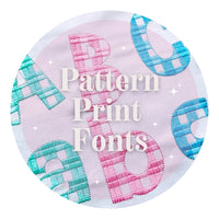 Pattern Print Fonts