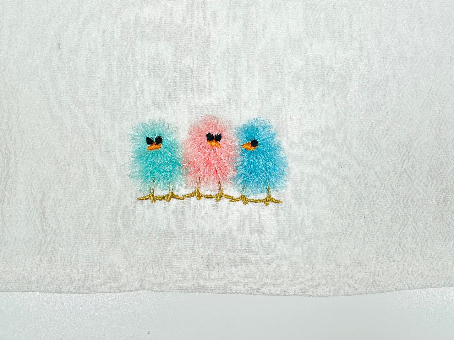 Cute Fringed Chick Trio