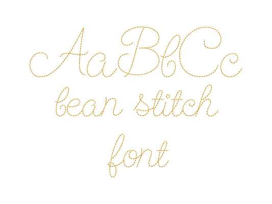 Bean Stitch Mini Line Font