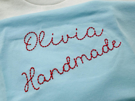 Hand stitch effect Handwritten Font