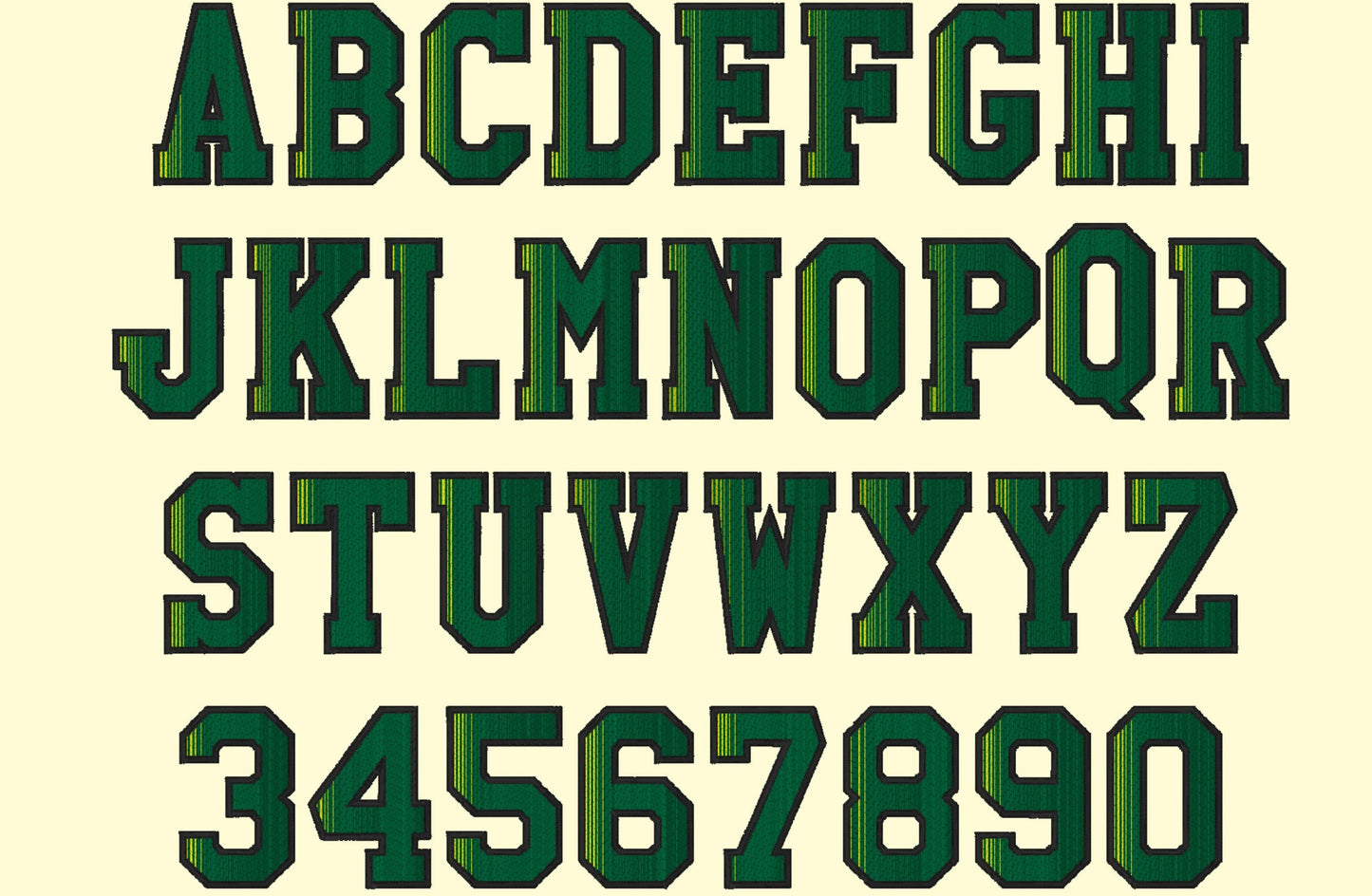 Iridescent Ombre Font Lucia