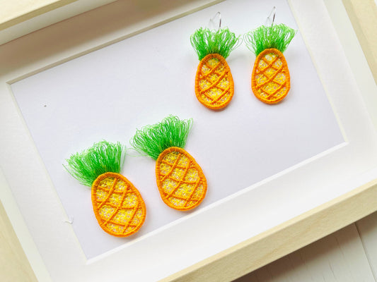 Fringed Pineapple Earrings FSL