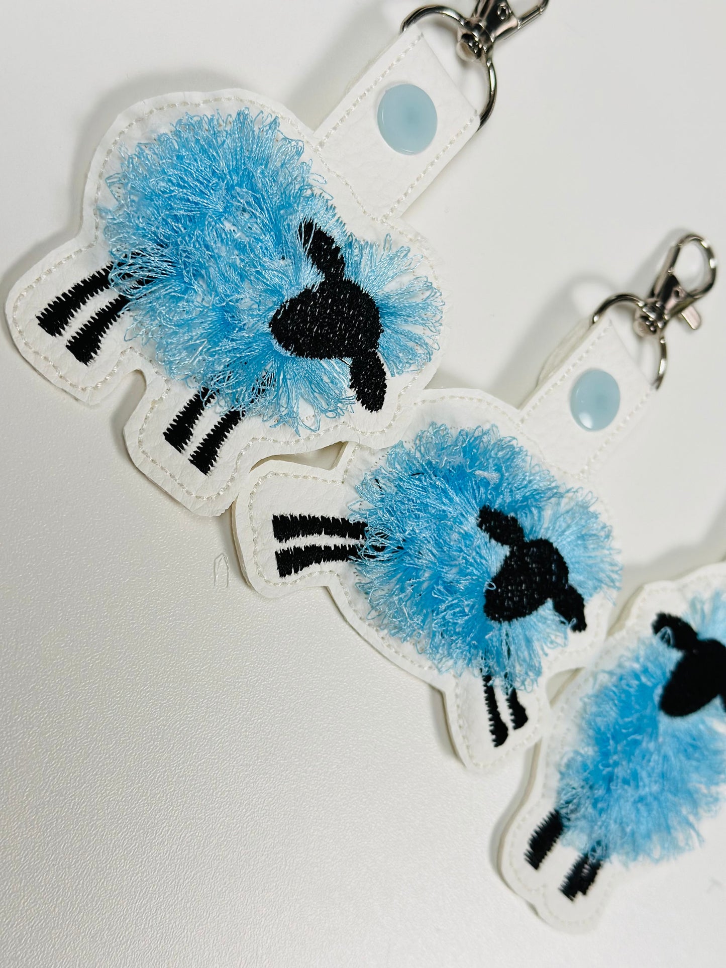 Fringed Sheep Lamb Keychain