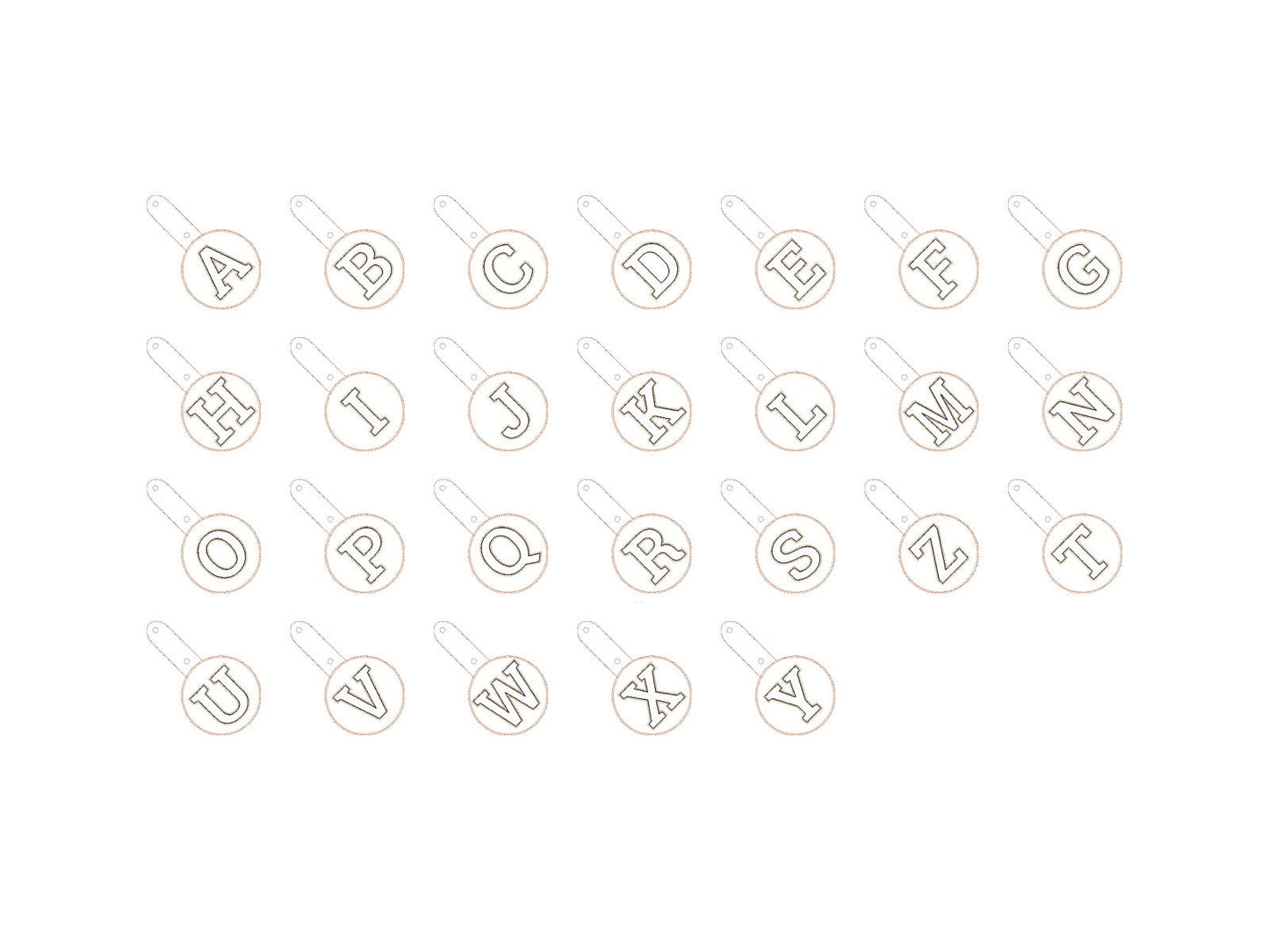 Special Puffy Puff Foam Round Keychain