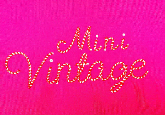 Retro Christmas Candy Cane Mini Font