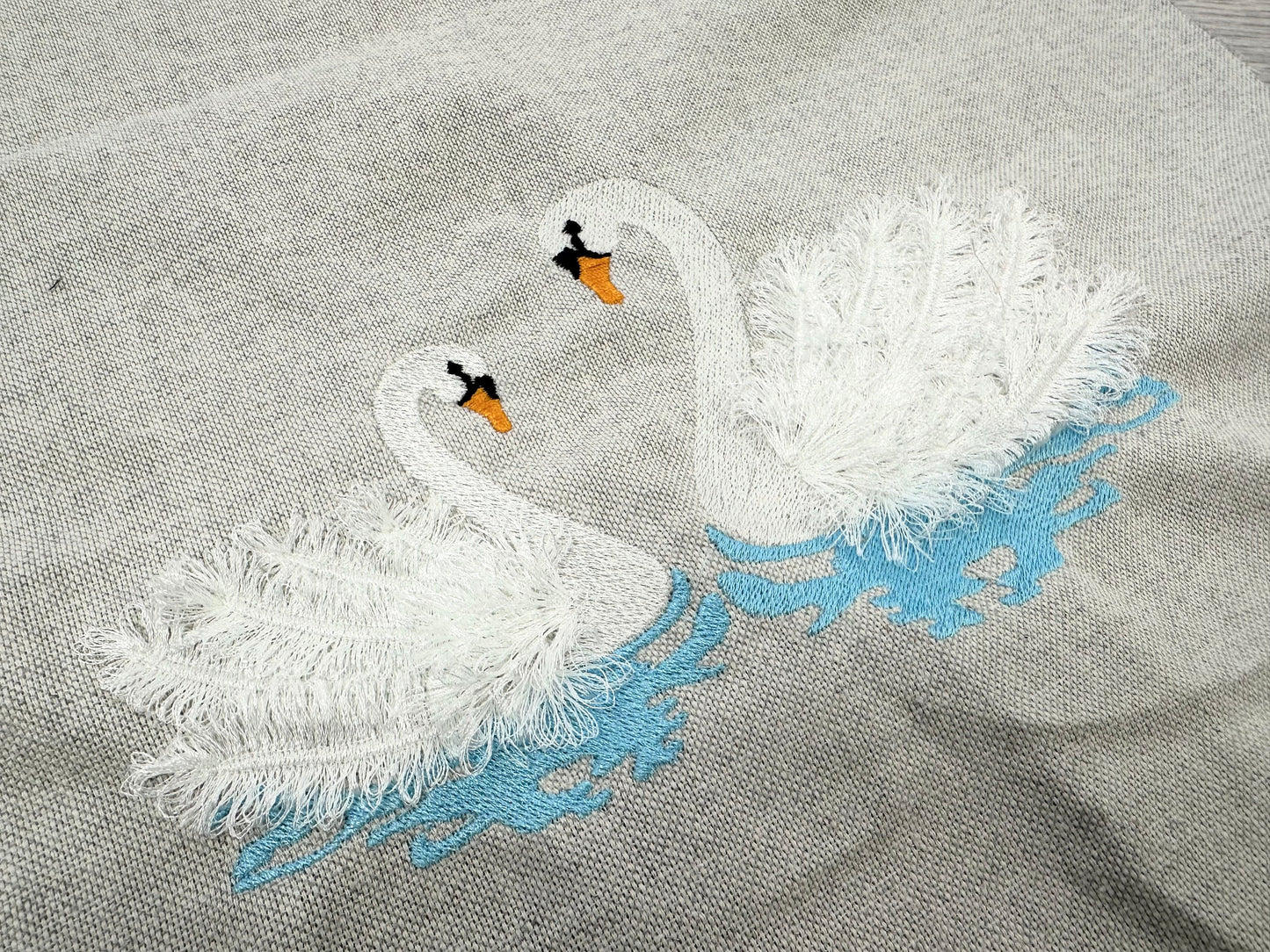 Fringed Swimming Swan