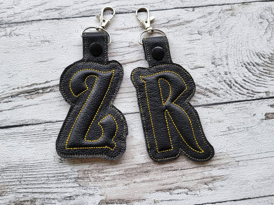 Puffy Puff Relief 3D Keychain Monogram ITH