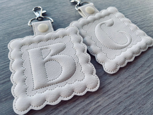 Special Puffy Puff Foam Scalloped Keychain