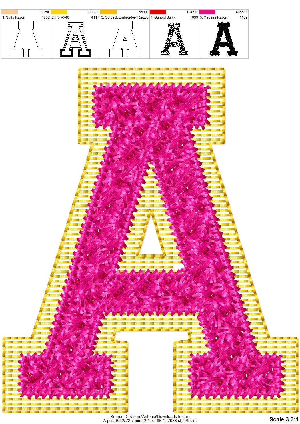 Faux Chenille Glitter HTV Athletic Font