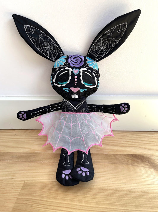 Sugar Skull Calavera Pretty Bunny ITH
