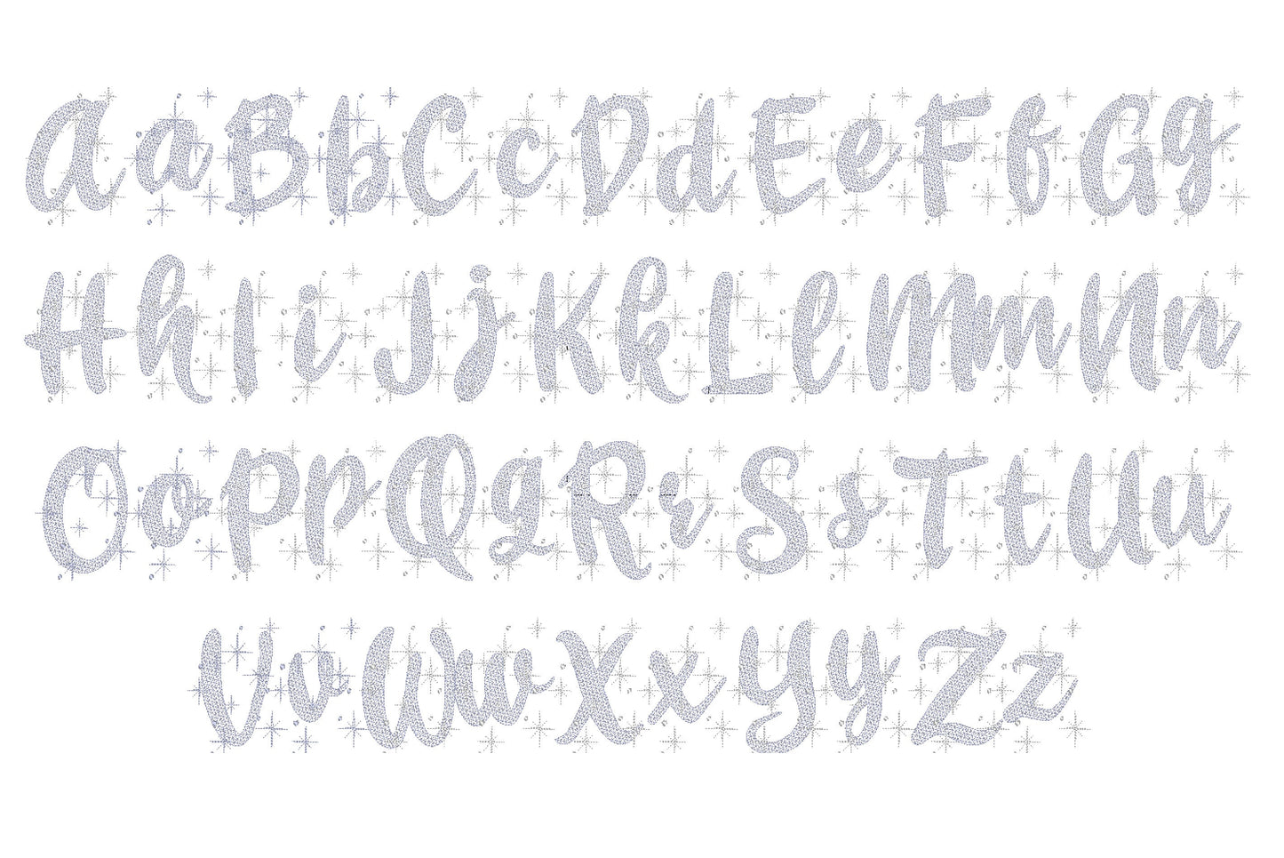 Sparkle Glitter Font Night Starry Sky