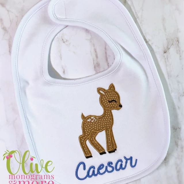 Little Baby Deer Fawn Applique