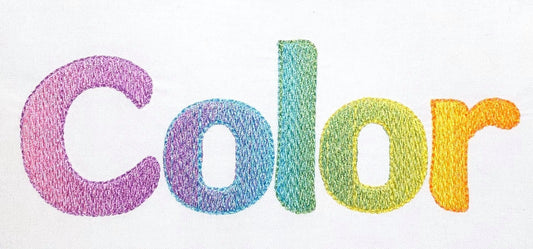 Iridescent Ombre Awesome Font