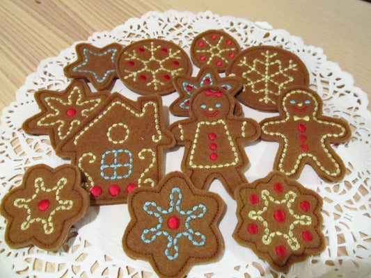 Christmas Gingerbread Man Cookie Feltie