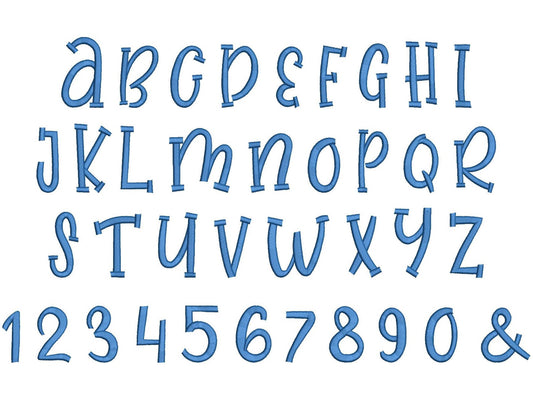 Best Satin Stitch Playful Kids Font