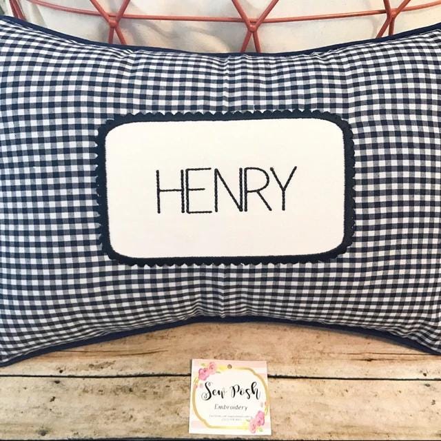 Monogram Frame Applique Set