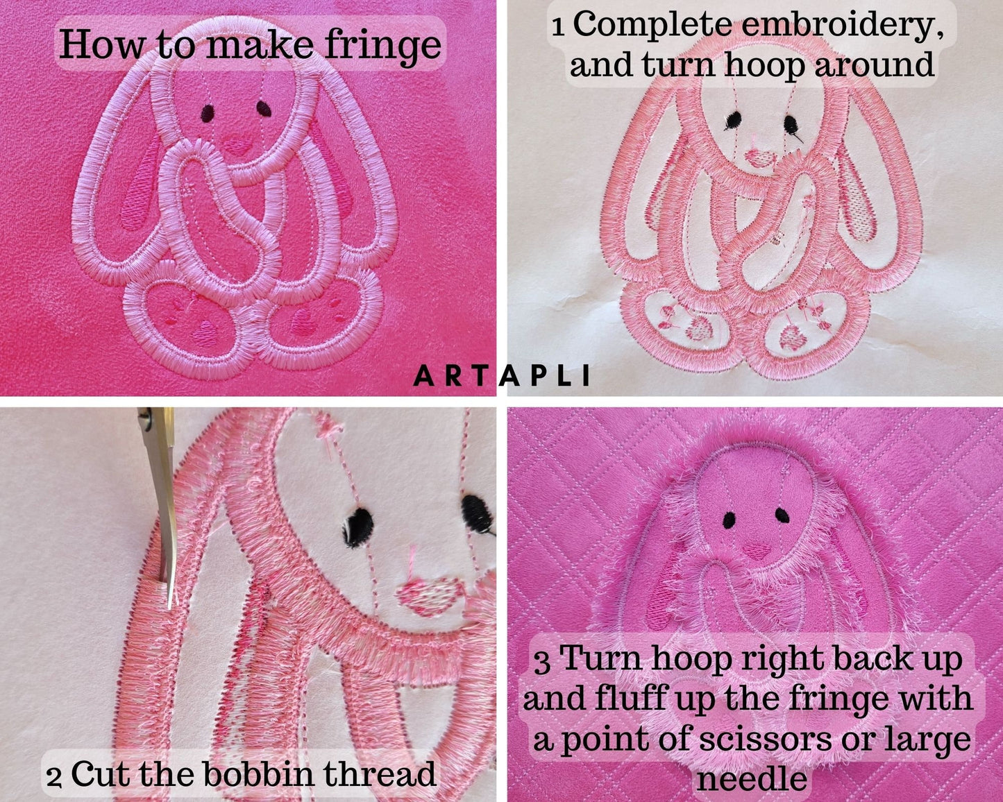Fringed Bunny Baby Toy