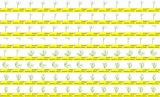 Dandelion set machine embroidery designs, for hoop 4x4 and 5x7