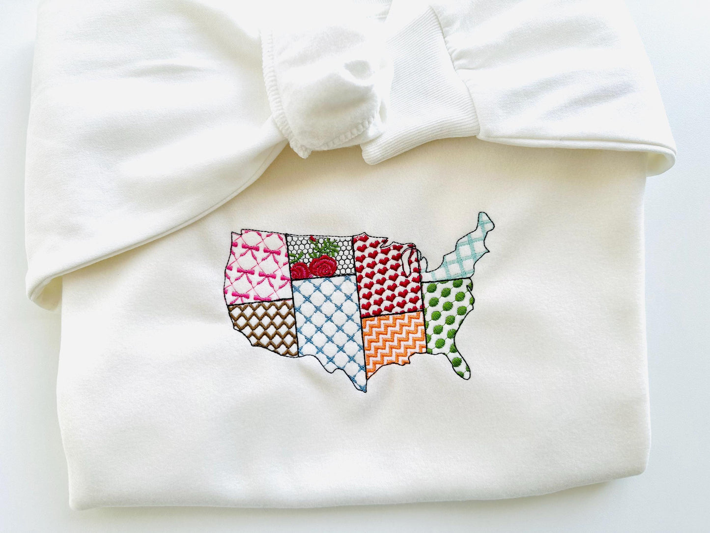 Patchwork USA States patterned US outline silhouette United States of