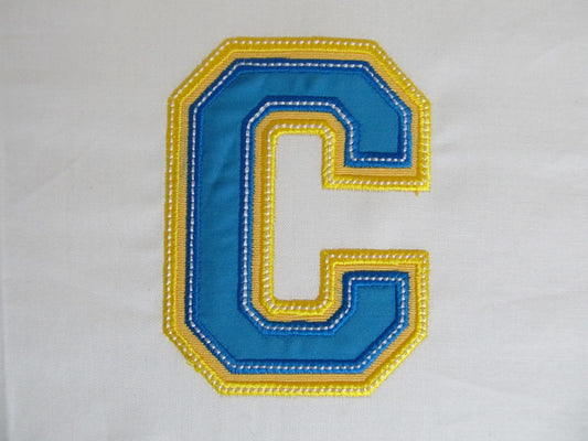 Double Applique Athletic Sport Font