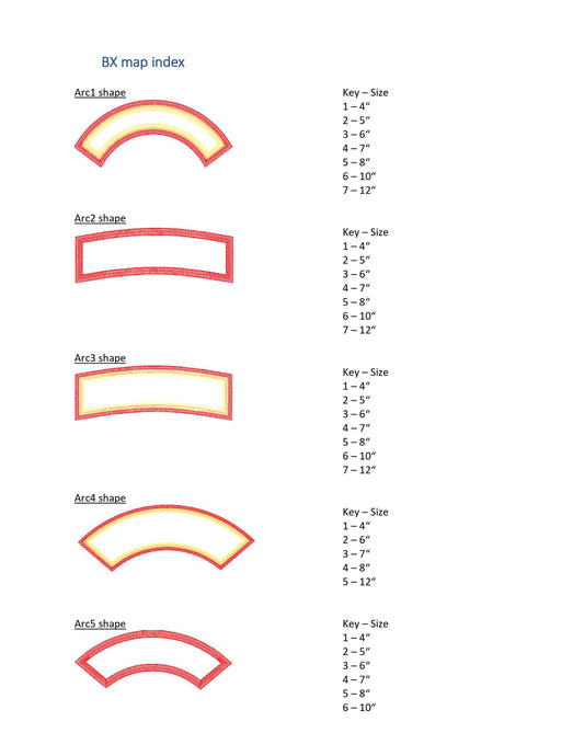 Arc Shape for Rocker Applique