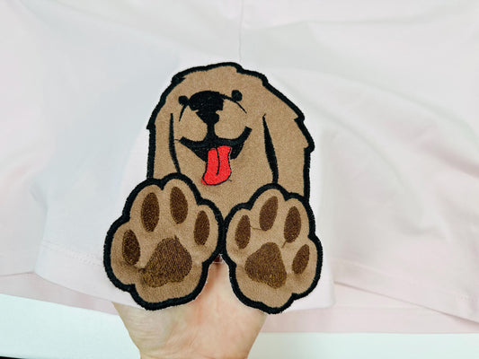 Awesome Dog Puppy Paw Applique