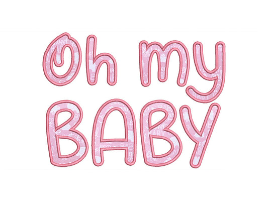 Cute Monogram Font Applique