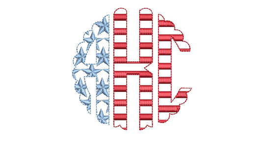 Star Patriotic Scalloped Monogram EXP files