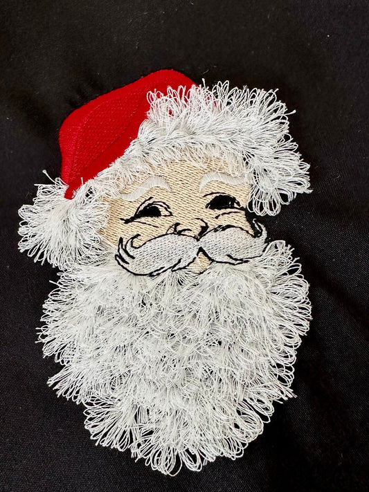 Fringed Christmas Santa Face