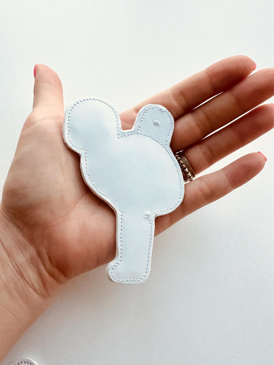 Fringed Flamingo Keychain