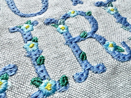 Fishtail Floral And Plain Font Set