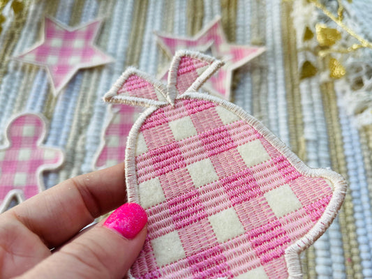 Plaid Patterned Christmas Tree Ornaments