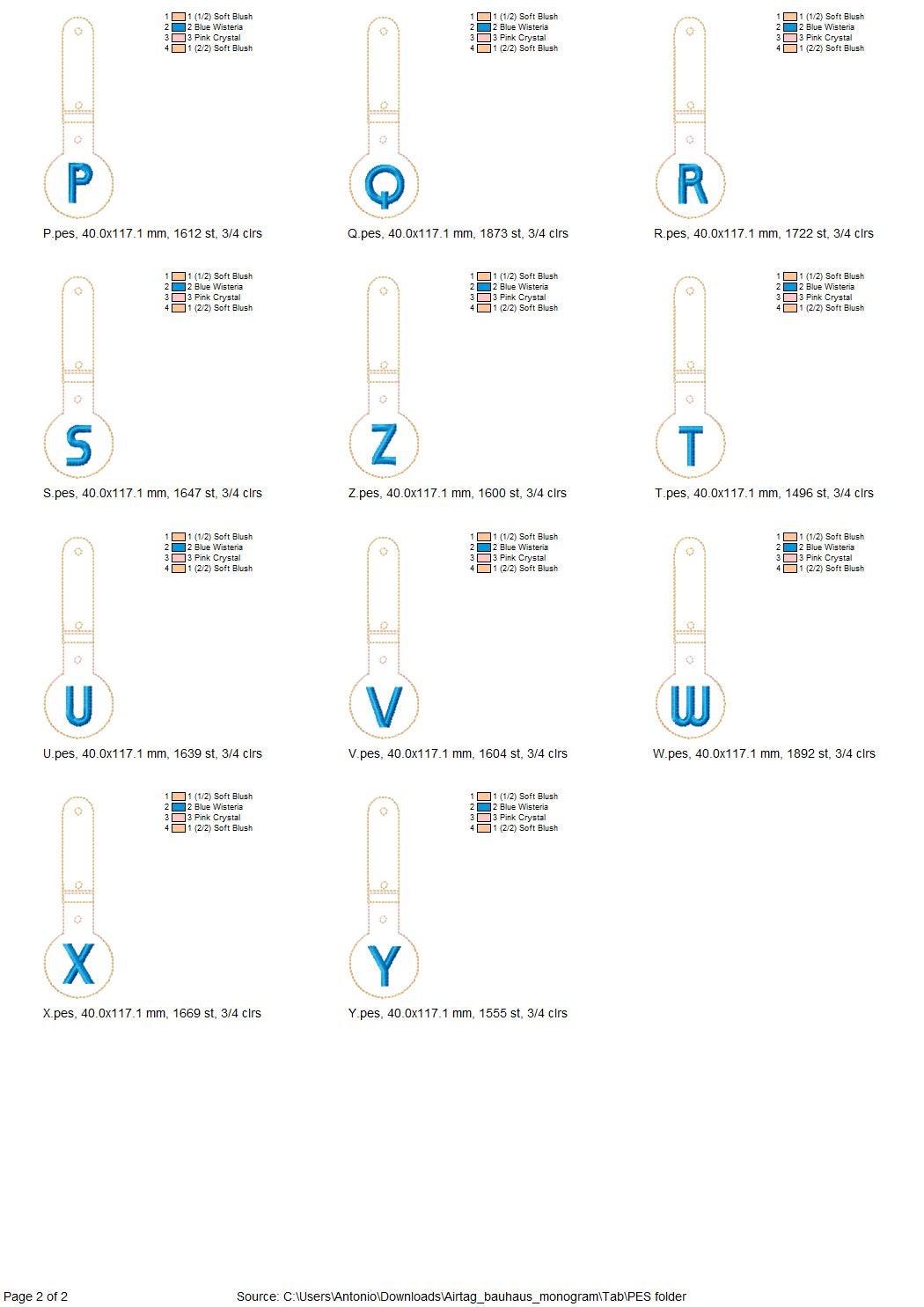 Alphabet Monogram Airtag Cover