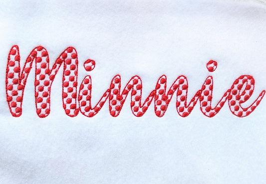 Polka Dot Minnie Mouse Font