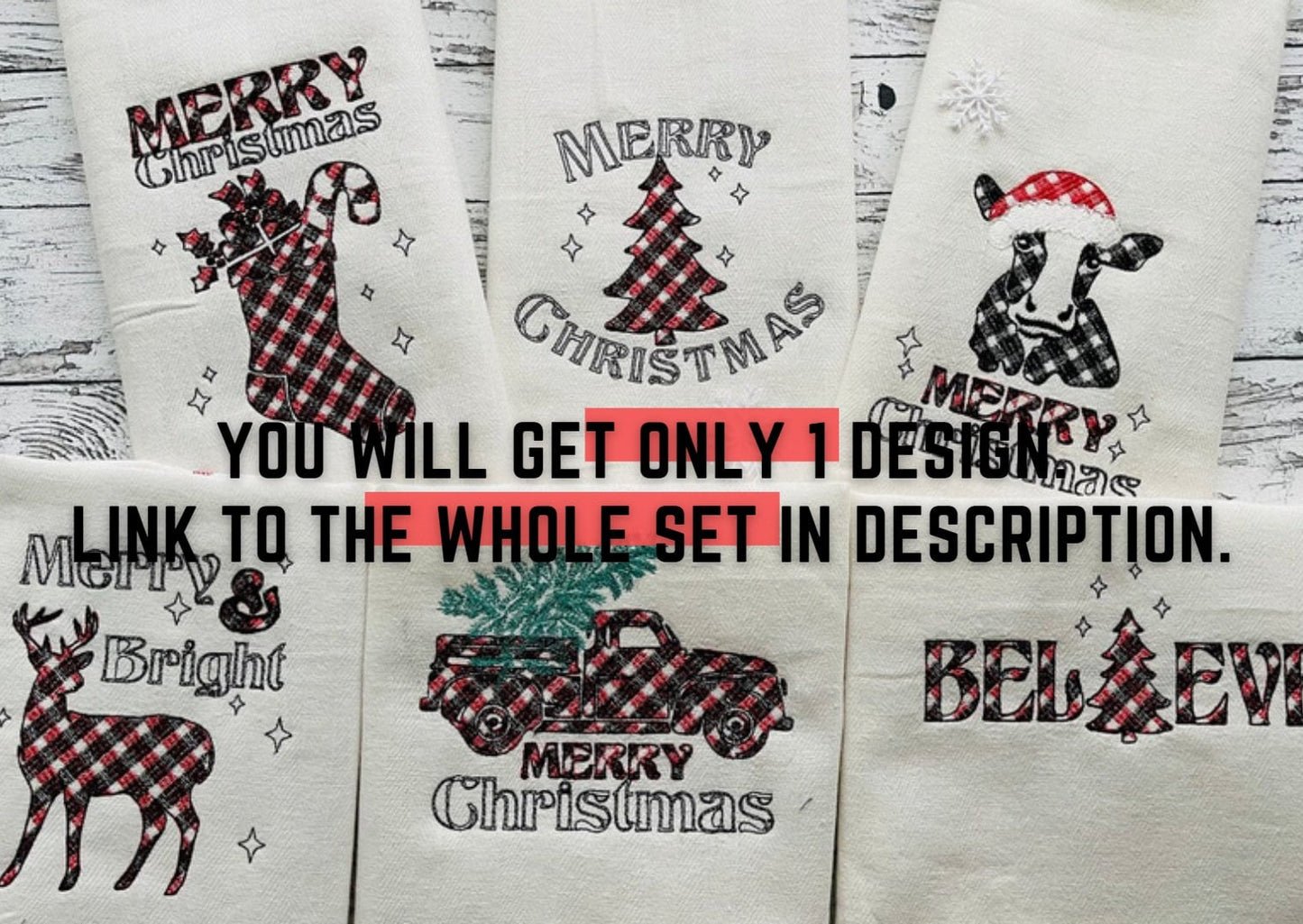 Merry and Bright Christmas Deer