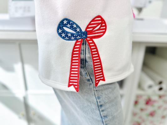 American Patriotic Side Bow