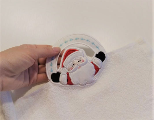 Santa Claus Towel Hanging Hole Topper