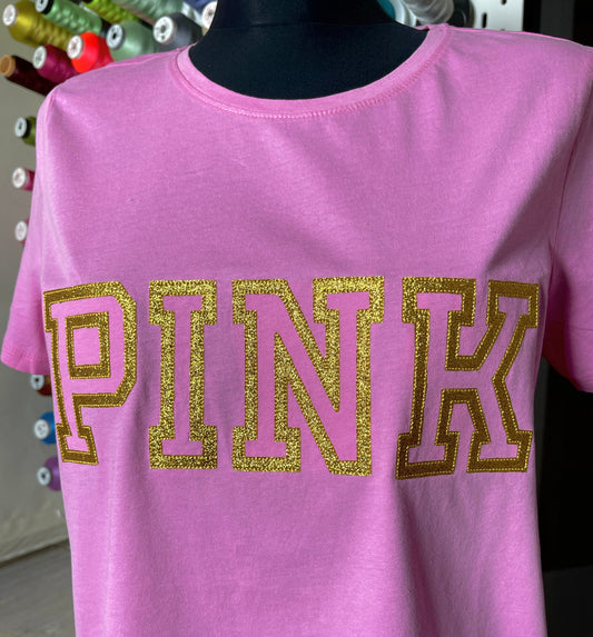 Varsity Block Sport Glitter HTV Vinyl Font Applique