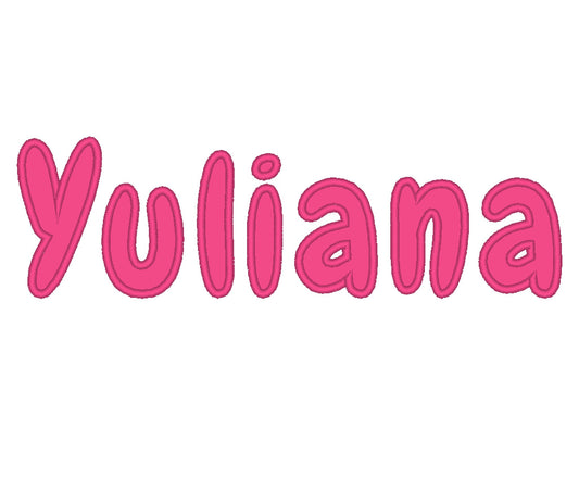 Noah Monogram Font Applique