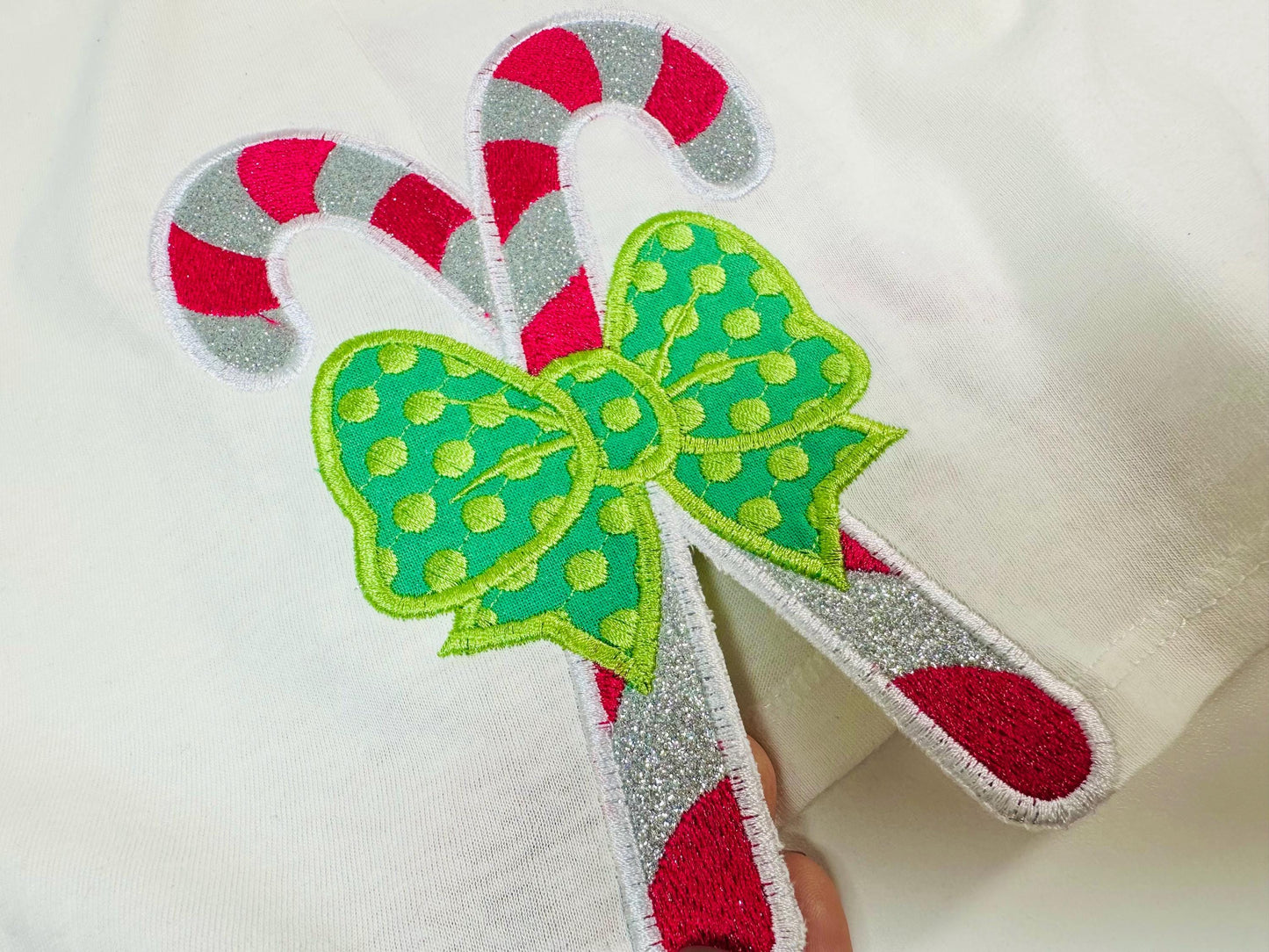 Christmas Candy Side Bow