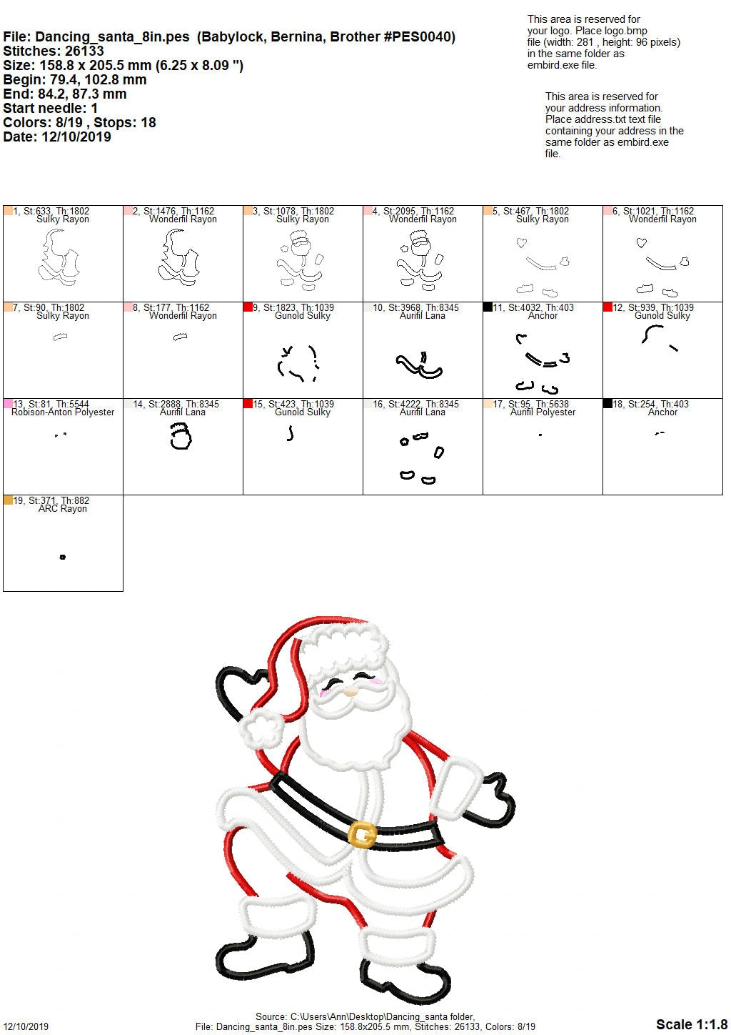 Christmas Happy Dancing Santa