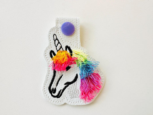 Magic Unicorn Fringed Keychain