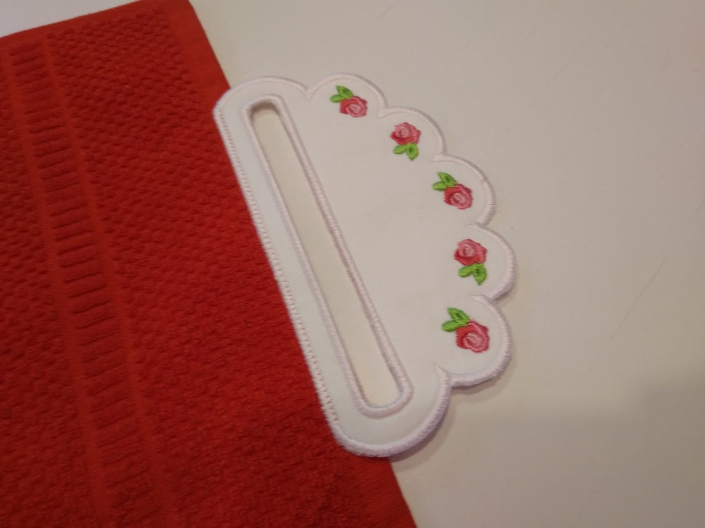 Rose Flower Floral Towel Topper ITH