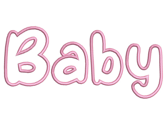 Baby Applique Font
