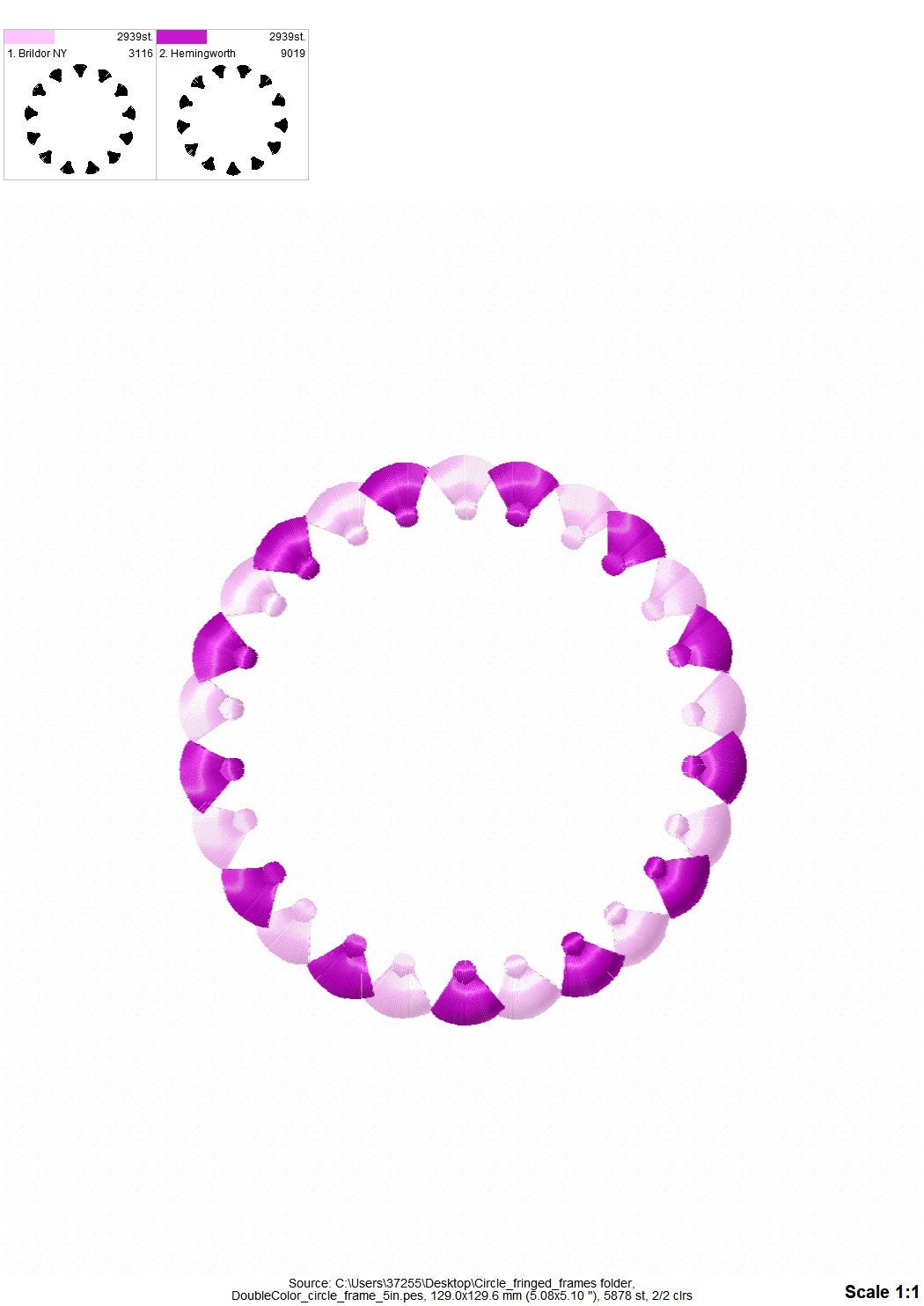 Tassel Circle Monogram And Font Set